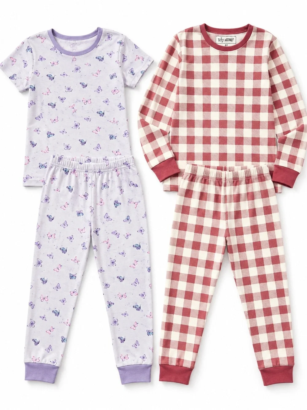 Bundle of 2 pairs of girls pajamas size medium 7/8
